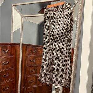 Geometric Print Jude Connnally pants in Black and Cream